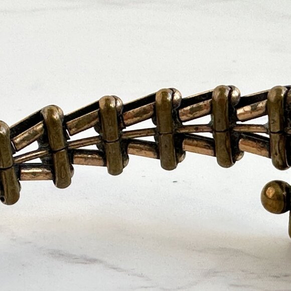 Alex & Ani Gypsy Wrap Bracelet Copper & Brass 1/4" Wide Adjustable Women's Boho - Picture 8 of 9